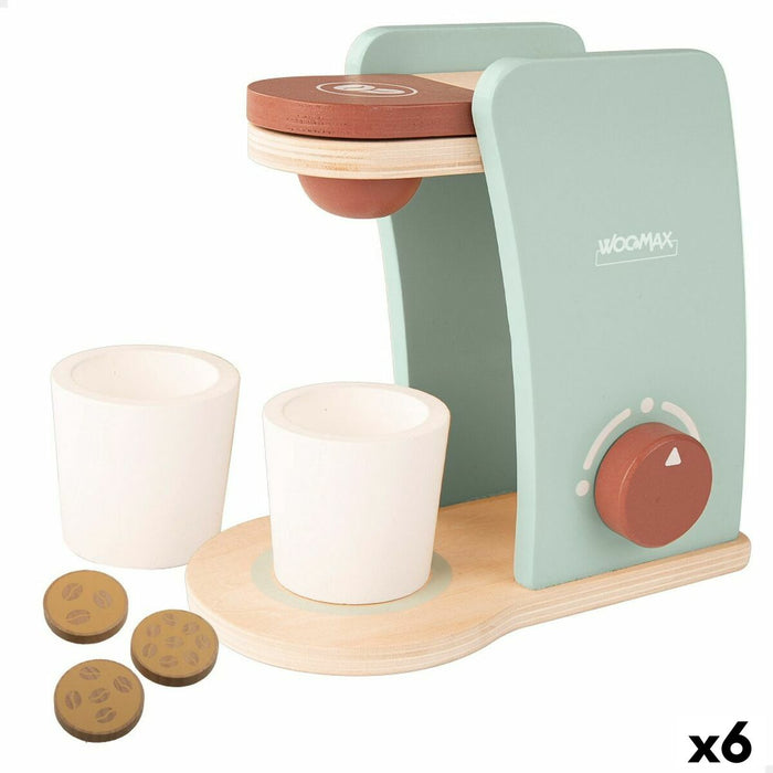 Cafetieră jucărie Woomax 6 Piese 10 x 16 x 17 cm (6 Unități)