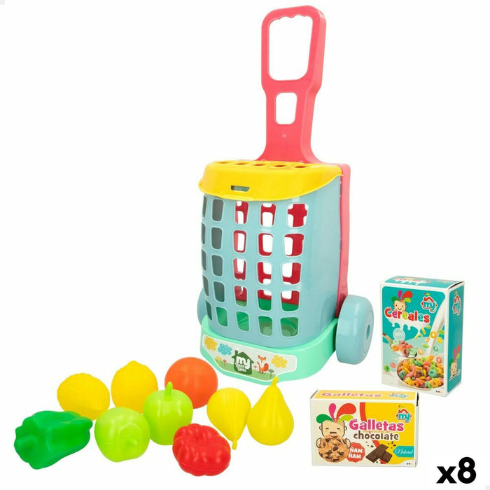 Cărucior de cumpărături Colorbaby My Home Jucărie 12 Piese 15 x 10 x 6 cm 8 Unități
