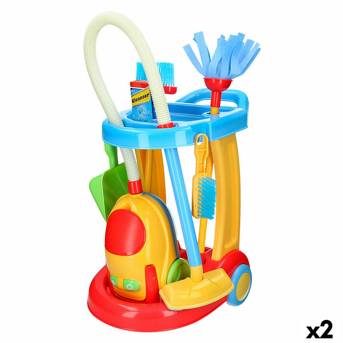 Coș de Curățare cu Accesorii PlayGo 30,5 x 67 x 37 cm (2 Unități)