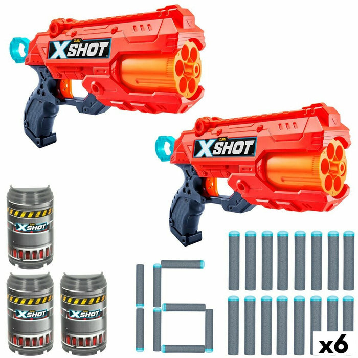 Set 2 Pistoale cu Săgeți Zuru X-Shot Reflex 6 28,5 x 17 x 5,5 cm (6 Unități)