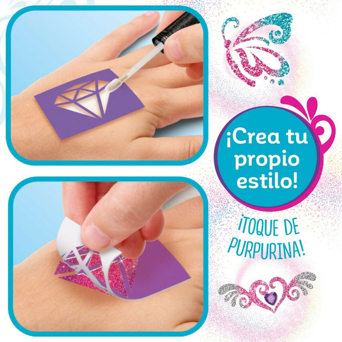 Set de Frumusețe Cra-Z-Art Infantil Tatuaje Unghii 4 Unități