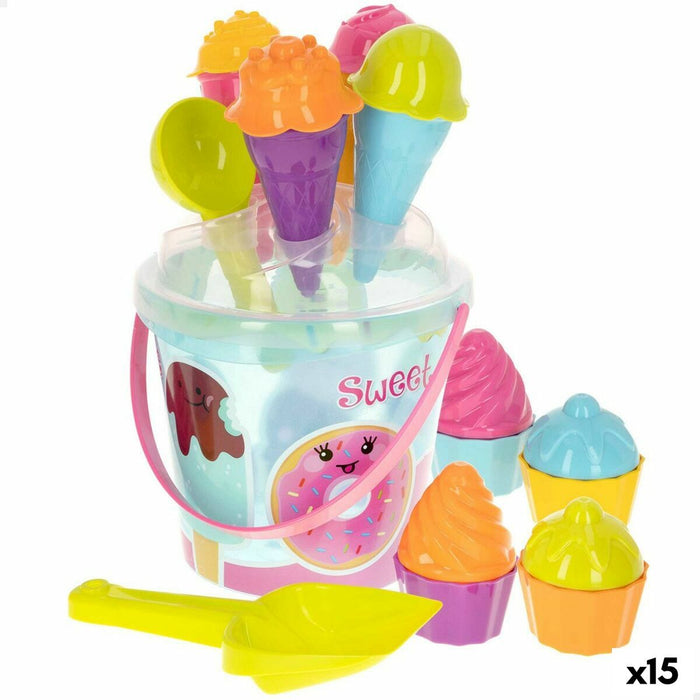 Set de jucării de plajă Colorbaby polipropilenă (15 Unități)