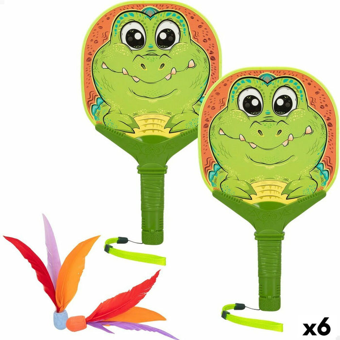 Palete de Plajă Colorbaby Crocodil 18,5 x 33 x 0,5 cm (6 Unități)
