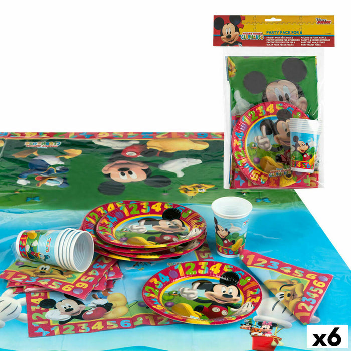 Set Articole de Sărbătoare Mickey Mouse (6 Unități)