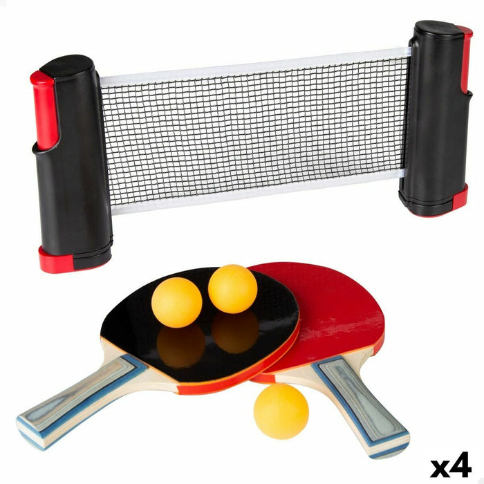 Set Ping Pong cu Fileu Aktive 165 x 19,5 x 5,5 cm (4 Unități)