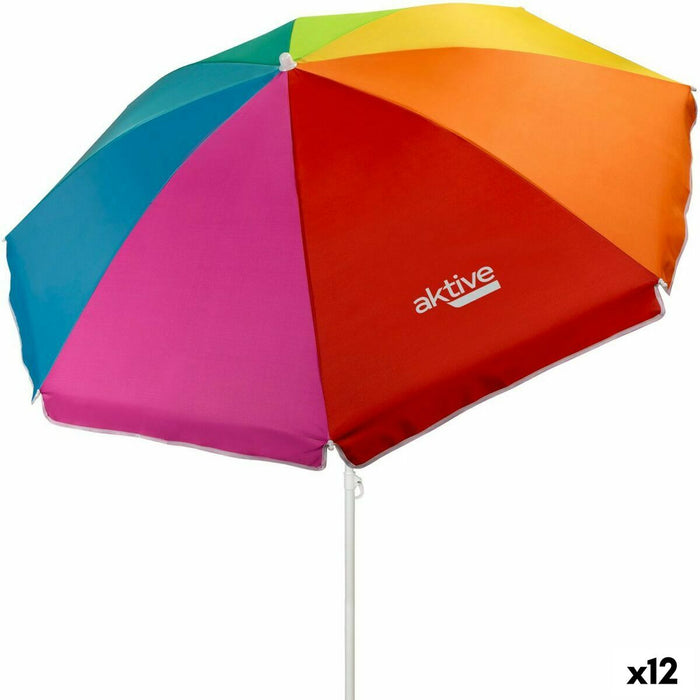 Slunečník Aktive Multicolor Oțel 180 x 185 x 180 cm (12 Unități)