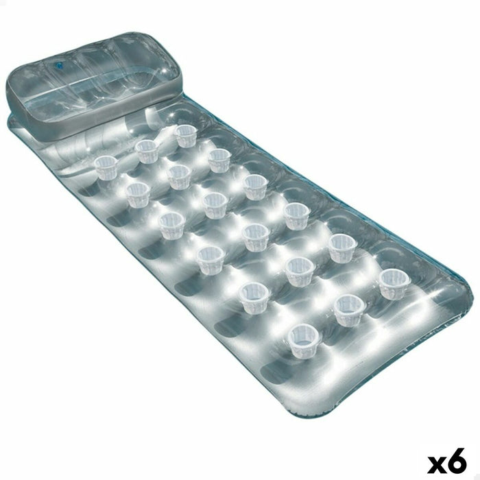 Saltea gonflabilă Intex 18 Ochelari Argintiu 188 x 30 x 71 cm (6 Unități)