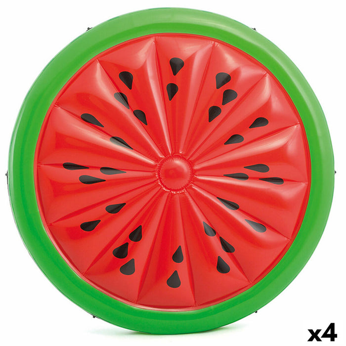 Insulă gonflabilă Intex Pepene Verde 183 x 23 x 183 cm (4 Unități)