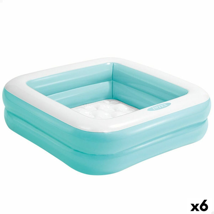 Piscină Gonflabilă pentru Copii Intex Pătrat 57 L 86 x 25 x 86 cm (6 Unități)