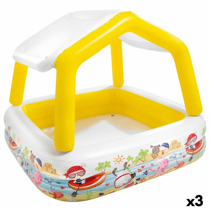 Piscină Gonflabilă pentru Copii Intex Copertină 295 L 157 x 122 x 157 cm (3 Unități)