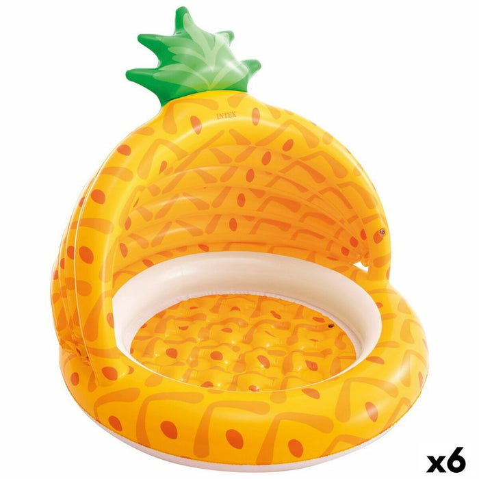 Piscină Gonflabilă pentru Copii Intex Ananas 45 L 102 x 94 x 102 cm (6 Unități)