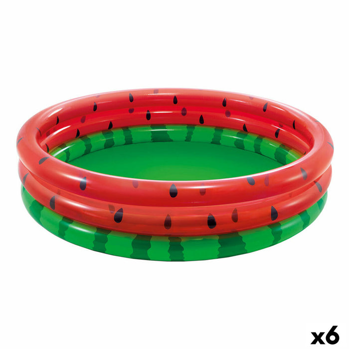 Piscină Gonflabilă pentru Copii Intex Pepene Verde Cercuri 581 L 168 x 38 x 168 cm (6 Unități)