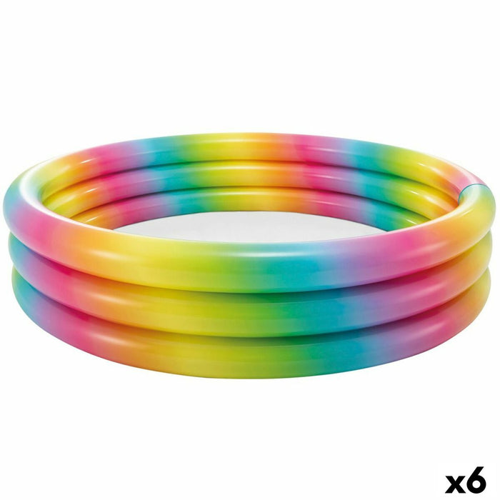 Piscină Gonflabilă pentru Copii Intex Multicolor Cercuri 581 L 168 x 38 x 168 cm (6 Unități)