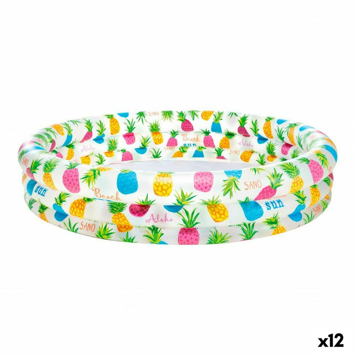 Piscină Gonflabilă pentru Copii Intex Ananași Cercuri 248 L 132 x 28 x 132 cm (12 Unități)