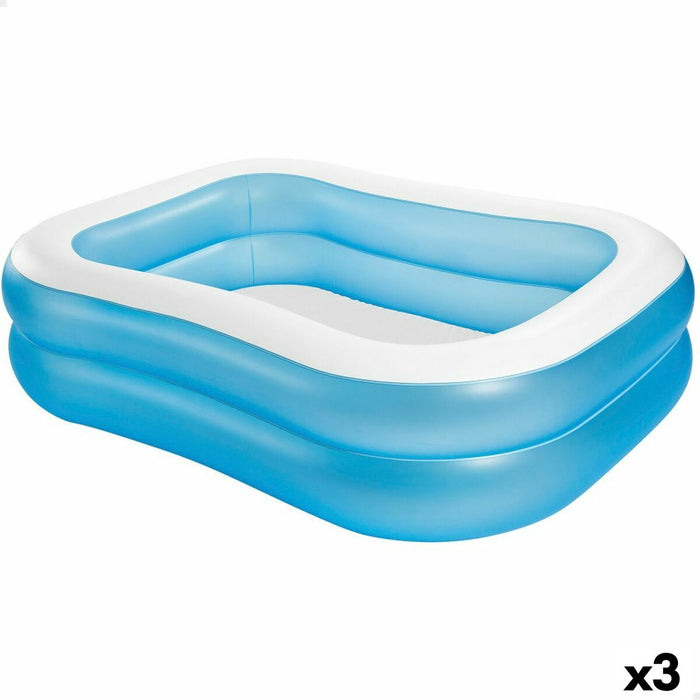 Piscină Gonflabilă Intex Albastru Alb Albastru/Alb 540 L 203 x 48 x 152 cm (3 Unități)