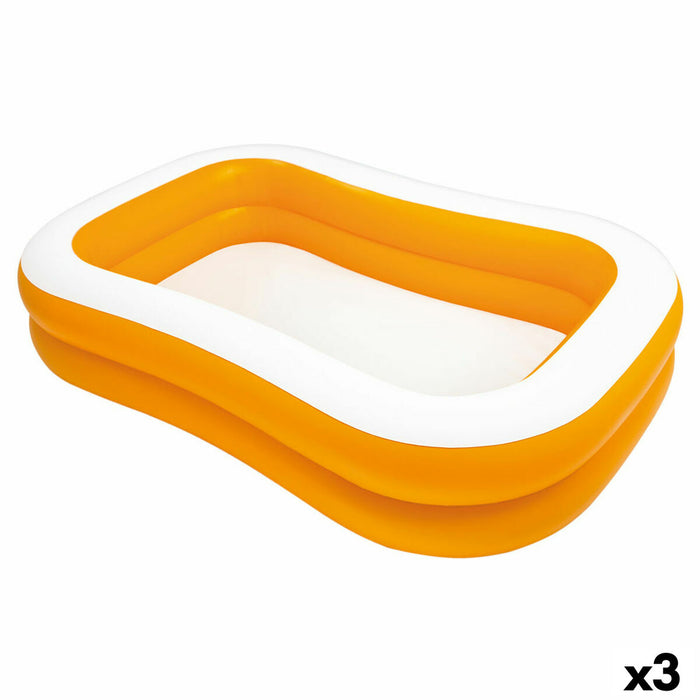 Piscină Gonflabilă Intex Mandarin Portocaliu 600 L 229 x 48 x 152 cm (3 Unități)
