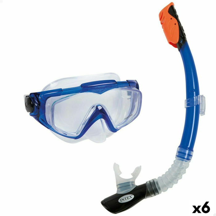 Ochelari de Scufundare cu Tub Intex Aqua Pro Albastru