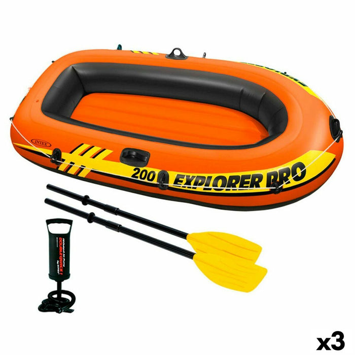 Barcă Gonflabilă Intex Explorer Pro 200 3 Unități 196 x 33 x 102 cm