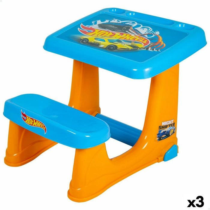 Masă pentru copii Hot Wheels Plastic 53,5 x 49 x 72,5 cm (3 Unități)
