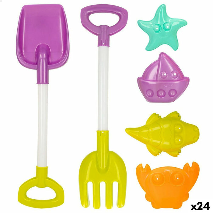 Set de jucării de plajă Colorbaby 39 cm (24 Unități)