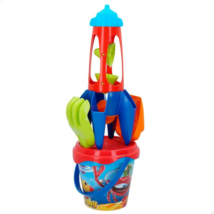 Set de jucării de plajă Colorbaby Rachetă polipropilenă (25 Unități)