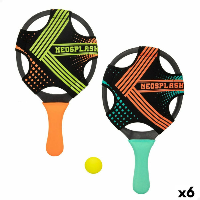 Palete de Plajă cu Minge Colorbaby Neopren Plastic (6 Unități)