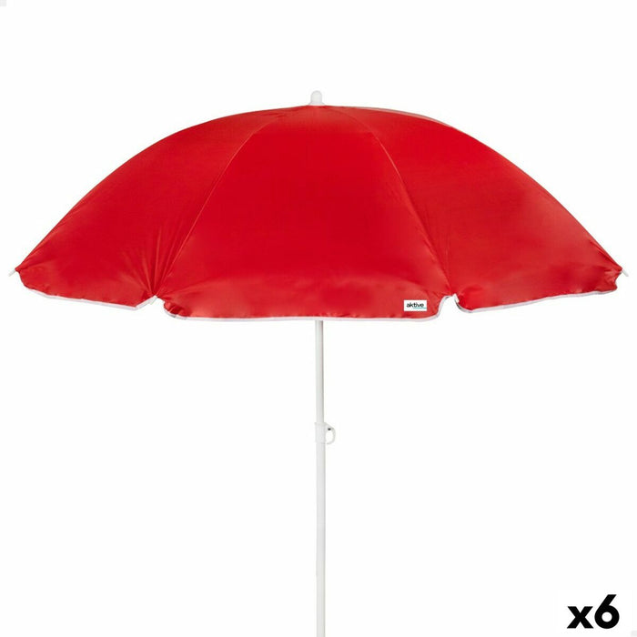 Slunečník Aktive UV50 Ø 220 cm Poliester Metal 220 x 209 x 220 cm (6 Unități)