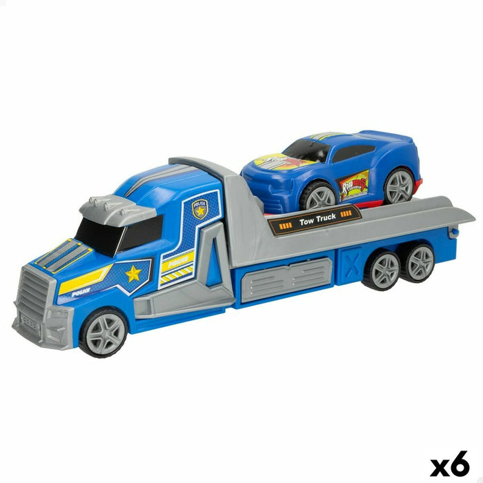 Camion Autotransporter și Mașini cu Fricțiune Colorbaby 36 x 11 x 10 cm (6 Unități)