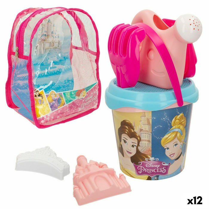 Set de jucării de plajă Disney Princess polipropilenă 18 x 16 x 18 cm Ø 18 cm (12 Unități)