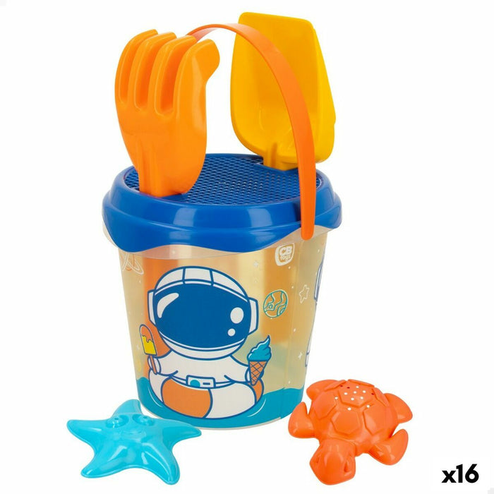 Set de jucării de plajă Colorbaby Ø 18 cm polipropilenă (16 Unități)