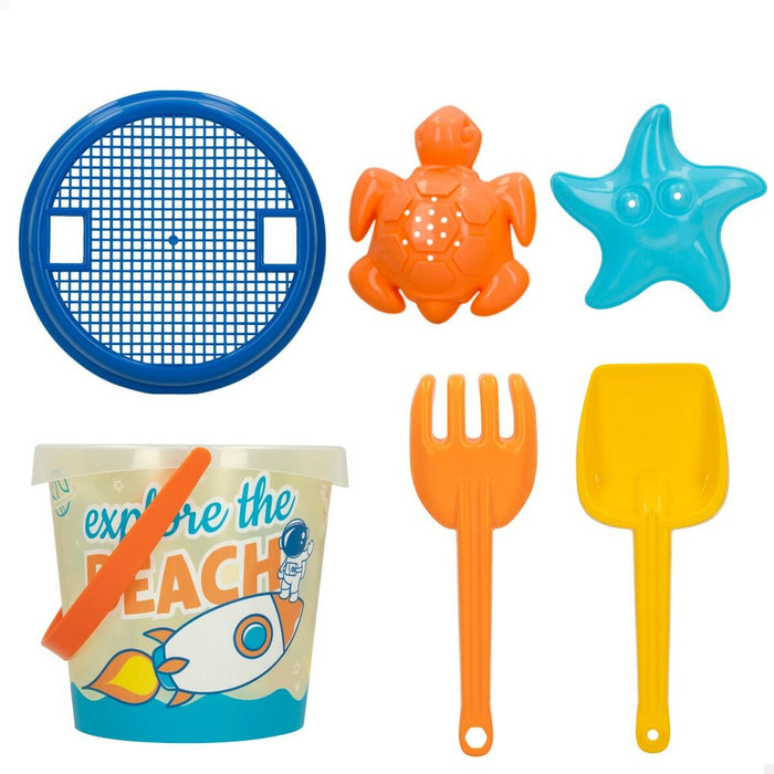 Set de jucării de plajă Colorbaby Ø 18 cm polipropilenă (16 Unități)