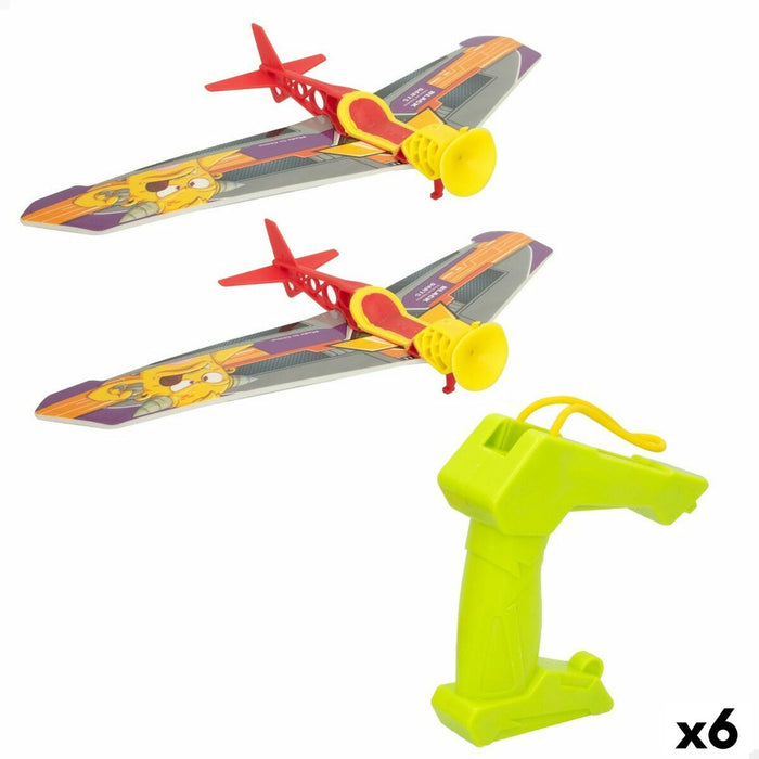 Avion Colorbaby Let's Fly Lansator 14,5 x 3,5 x 25 cm (6 Unități)