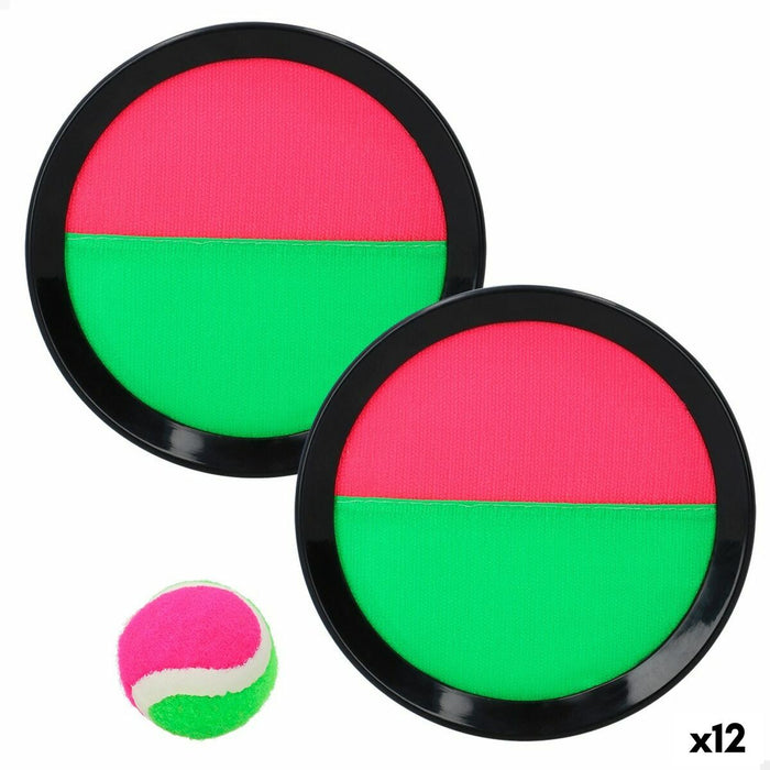 Jucărie de plajă Colorbaby Catch Ball 20 x 2 x 20 cm Velcro (12 Unități)