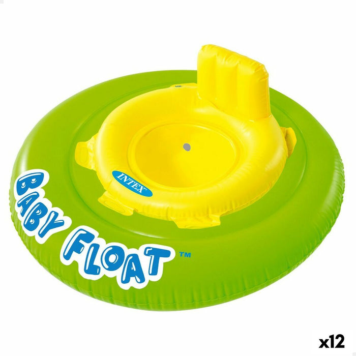 Flotor pentru copil Intex Galben Verde Ø 76 cm (12 Unități)