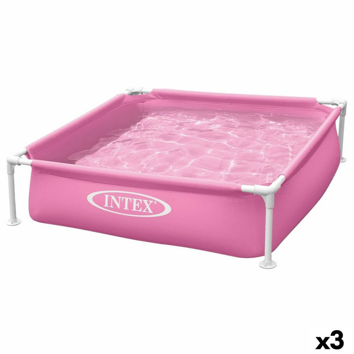 Piscină Detașabilă Intex Roz 342 L 122 x 30 x 122 cm (3 Unități)