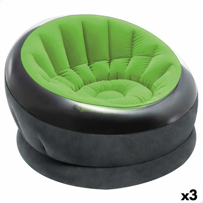 Scaun gonflabil Intex Empire 112 x 109 x 60 cm Verde (3 Unități)