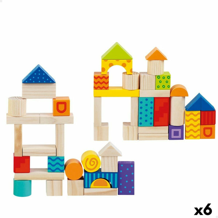 Set de Construcție Woomax 50 Piese (6 Unități)