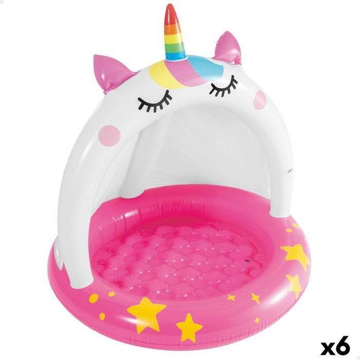 Piscină Gonflabilă pentru Copii Intex Cric Unicorn 101 x 102 x 102 cm (6 Unități)