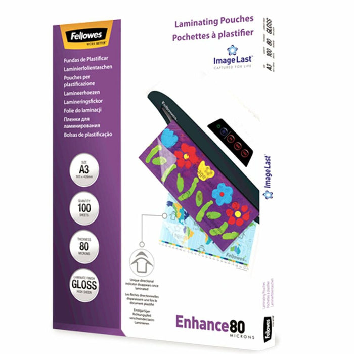 Manșoane de plastifiere Fellowes 5306207 100 Piese Transparent (100 Unități)