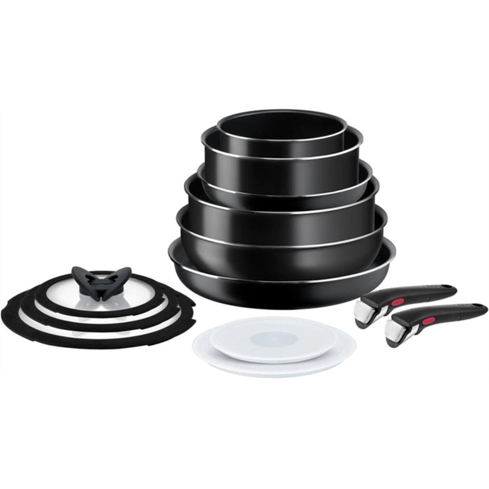 Set de tigăi Tefal Ingenio Easy Cook Clean 13 Piese Negru Aluminiu