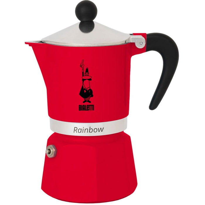 Cafetieră Italiană Bialetti Rainbow Roșu Metal Aluminiu 60 ml