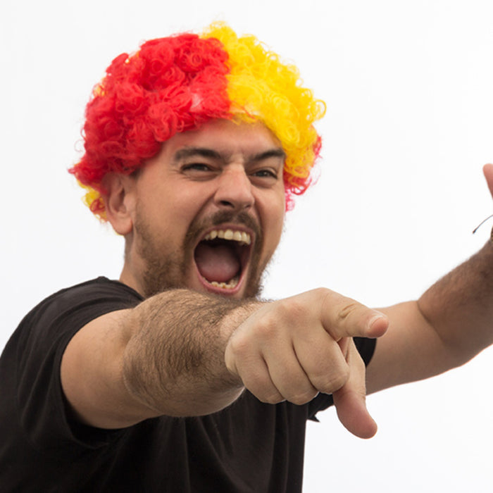 Perucă Afro Steagul Spaniei