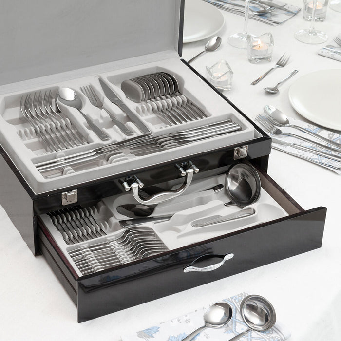 Set de Tacâmuri din Oțel Inoxidabil Cook D`Lux InnovaGoods 72 Piese