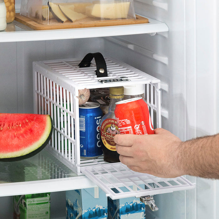 Lacăt de siguranță frigider, InnovaGoods, alb, polipropilenă