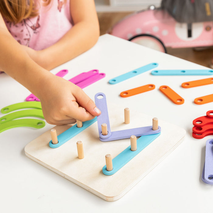 Set Lemn pentru a forma litere și numere Koogame InnovaGoods 27 Piese