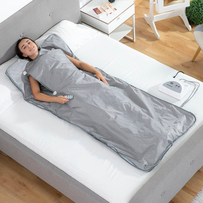 Pătură saună electrică, InnovaGoods, Bedna, gri