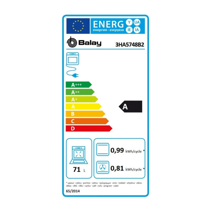 Cutor Multifuncțional Balay 3HA5748B2 71 L 3600 W 71 L (60 cm)