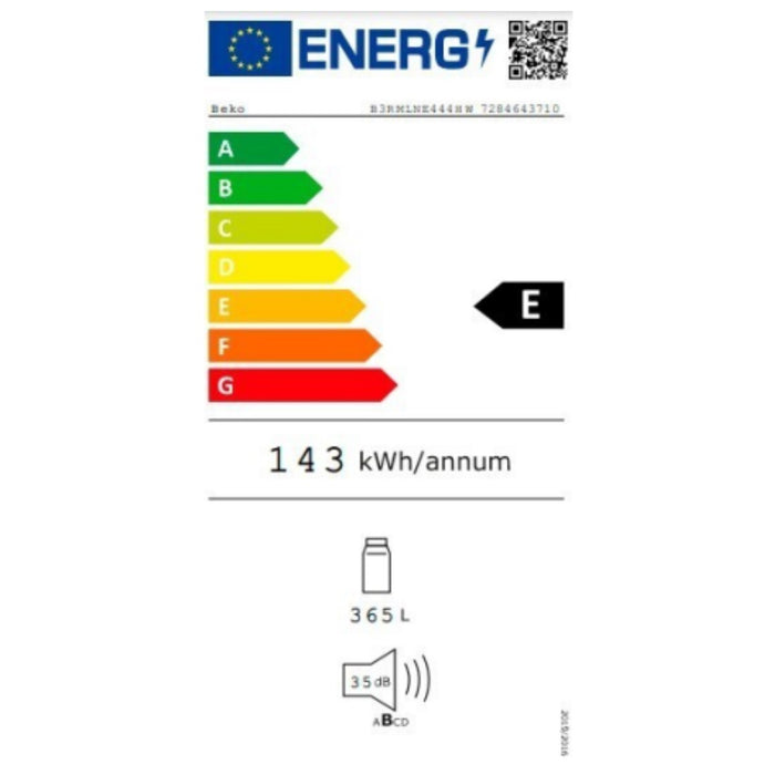 Frigider BEKO B3RMLNE444HXB Gri (185 x 60 cm)