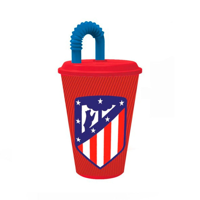 Pahar cu Capac Atlético Madrid Plastic