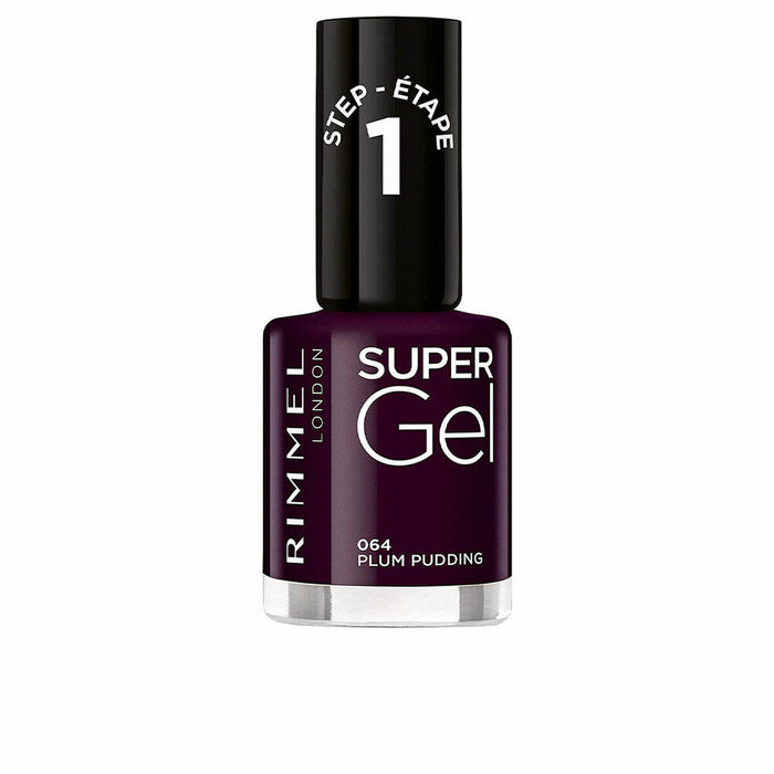 Lac de unghii Rimmel London Super Gel Plum Pudding Nº 064 (12 ml)